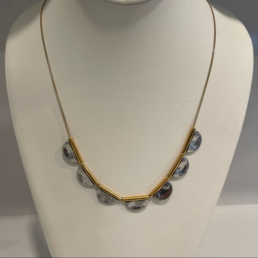 J Crew Gold & Silver Long Dangle Necklace